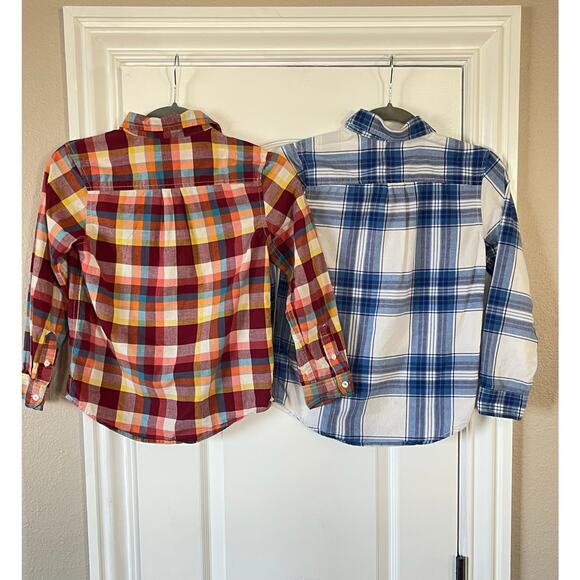 Boys Lot of 2 Cat & Jack Buttons Down Shirt Size Medium 8/10 - Picture 4 of 7